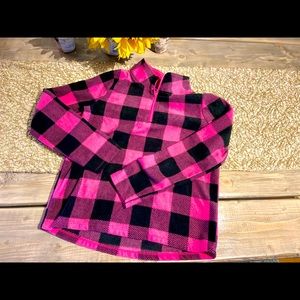 Girls Jumping Bean soft light weight 1/4 zip pull over.